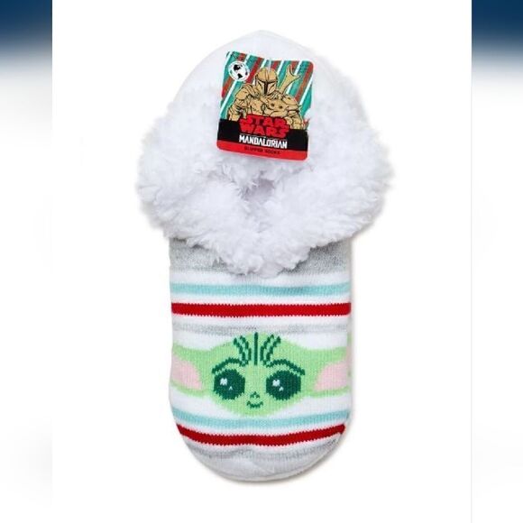 New Star Wars The Mandalorian,Holiday Slipper Socks - Picture 2 of 3